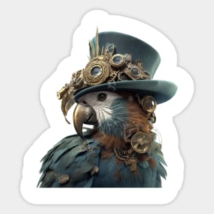 Steampunk Parrot Sticker